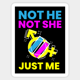 Gender Fluidity Not He Not She Just Me Pride Sticker